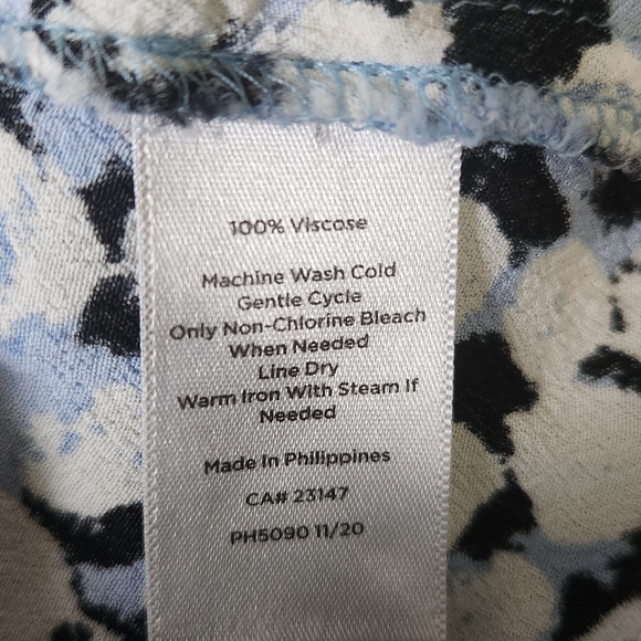 Talbots Dress Womens Size 6P Textured Dot Tie Waist Midi Short Sleeve Shirtdress - Picture 13 of 14